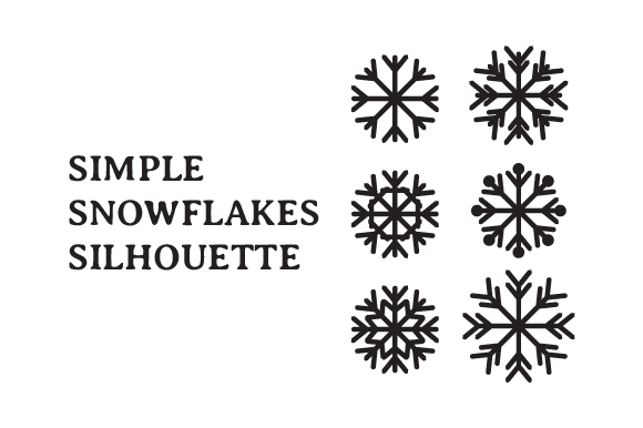 Download Simple Christmas Snowflakes SVG - Snow Collection