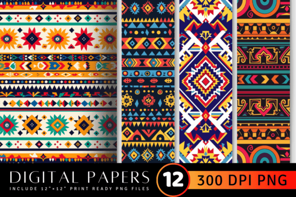 Download Lively Aztec Digital Paper Backgrounds - Aztec digital paper Collection