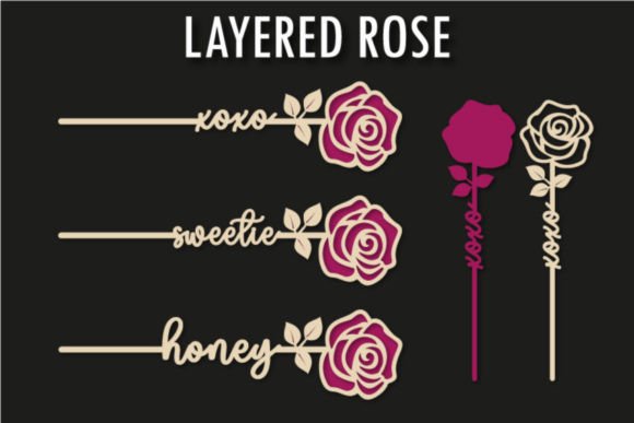 Download Layered Rose Flowers, Valentine's Gift - Red Collection