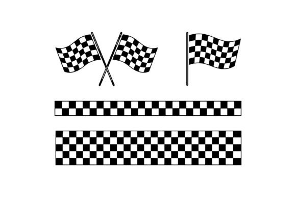 Download Racing Checkered Flag Icon Collection - Red Collection