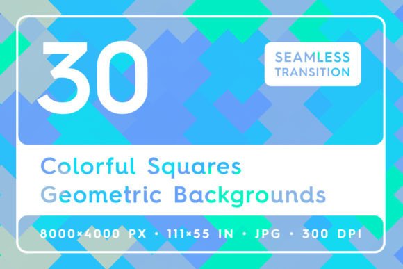 Download 30 Colorful Squares Geometric Background - Squares Collection