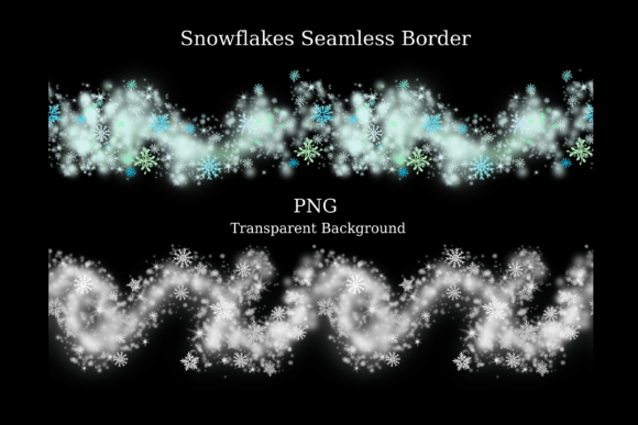 Download Snowflakes Seamless Border - Snow Collection