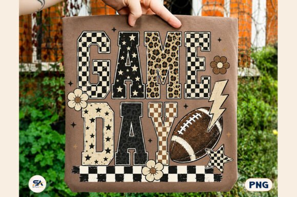 Download Checkered Game Day Football PNG Leopard - Red Collection