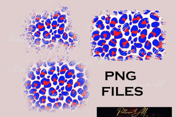 Download Distress Blue and Red Cheetah Background - Red Collection