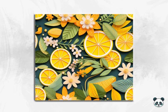 Download 3D Lemon Seamless Pattern - Premium Resources