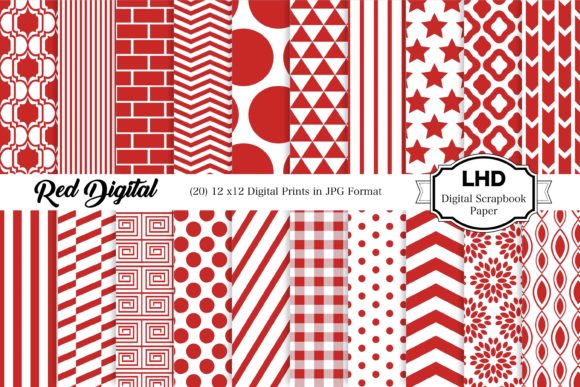 Download Red Digital Paper Pack - Red Collection