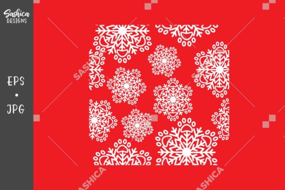 Download Snowflakes/paw Prints White,red Pattern - Red Collection