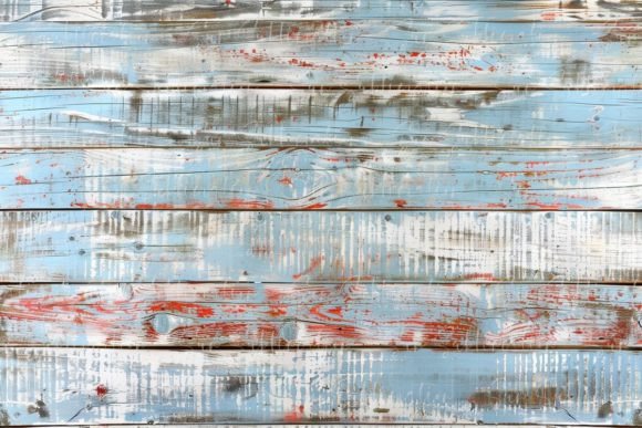 Download Rustic Blue and Red Painted Wooden - Red Collection