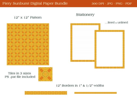 Download Fiery Sunburst Aztec Digital Paper - Aztec digital paper Collection