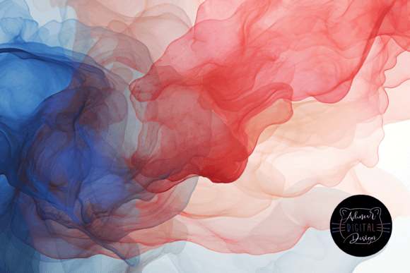 Download Blue and Red Watercolor Ink Background - Red Collection
