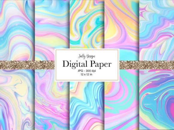 Download Pastel Colored Marble Digital Paper Pack - Red Collection