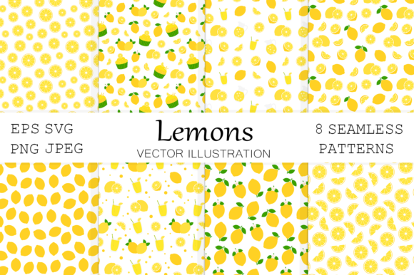 Download Lemon Seamless Pattern. Lemon Background - Lemon background Collection